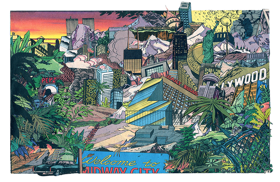 Andrew Rice: Nostalgic Collages of an Unrealized Future